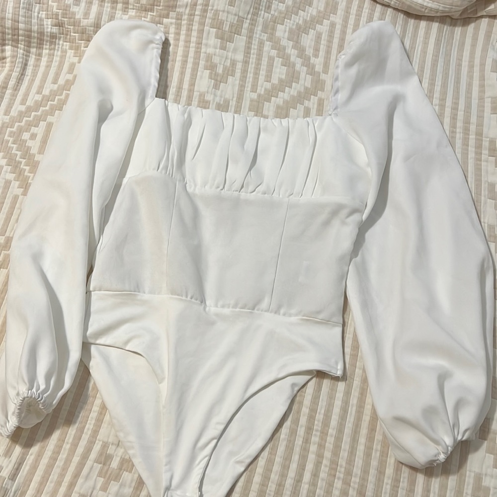 PRINCESS POLLY “Laura” White Bodysuit